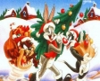 Looney Tunes met kerstboom