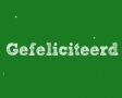 Gefeliciteerd