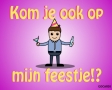 Kom je ook op mijn feestje